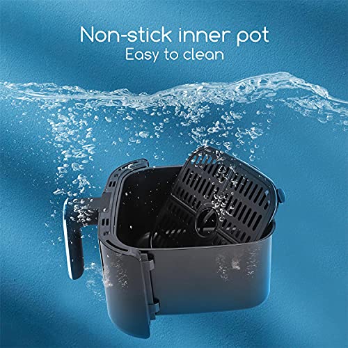 Aigostar Odin - Freidora sin aceite, 4,2L de capacidad, 1400W y pantalla digital LED táctil. Freidora de aire con 8 menús programados y modo manual. Totalmente libre de BPA. Diseño exclusivo.