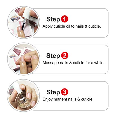 AIMEILI Acondicionador de Cutículas y Uñas Nail Solaroil Cuticle Oil Nutritivo Para Uñas Tratamiento de Cutícula Aceite Revitalizador Esmalte de Uñas Nutre el Protector de la Piel Cuidado de Uñas 15ML