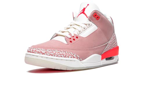 AIR Jordan 3 Retro Rust Pink W 2021 CK9246-600 US Mujeres Talla, Sail/Rust Pink-Blanco-Carmesí, 39 EU