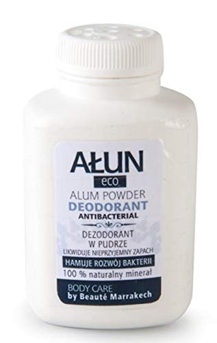 Alumbre en polvo: relleno, talco, 100% natural, hipoalergénico, antibacteriano, talco para pies, 120 g