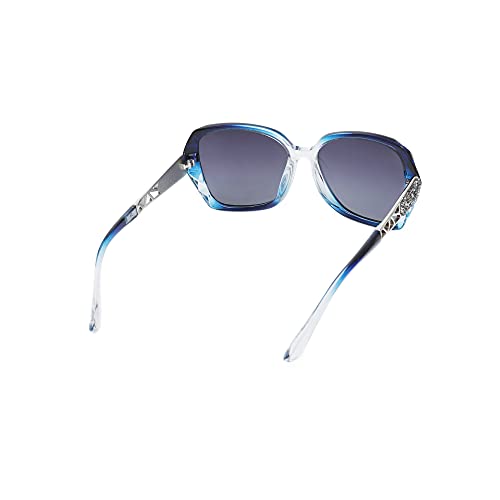 Anel gafas de sol polarizadas TAC para mujer lentes anti-UV (Azul hielo)
