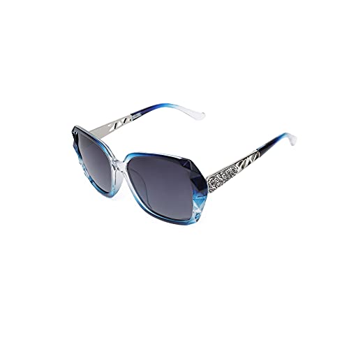 Anel gafas de sol polarizadas TAC para mujer lentes anti-UV (Azul hielo)