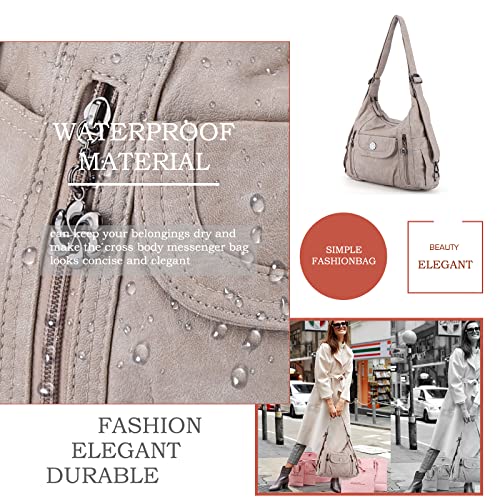 Angel Kiss Bolso Mujer Hobo Casual Bolsos Bandolera Bolsos de Hombro Cuero PU Shopper Bolsa Tote Vintage para Trabajo, Diario Vida, Navidad y Fiesta