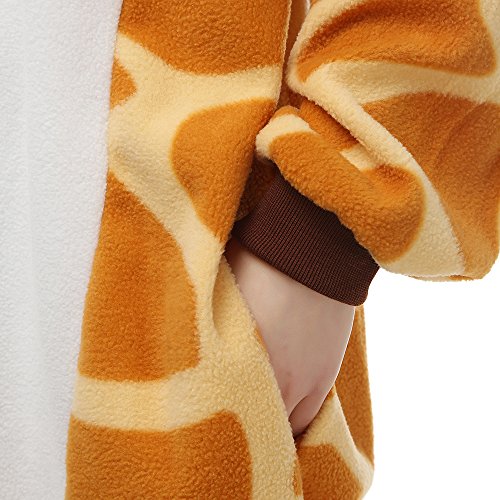 Animales Pijamas para Unisexo Adulto Cosplay Disfraz de Invierno Pijama de Jirafa,LTY48,M