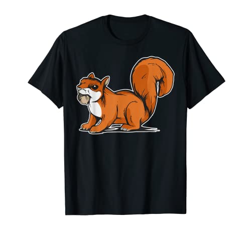 Ardilla con nuez regalo Camiseta