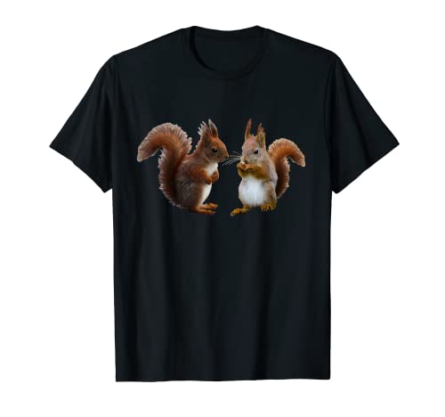 Ardilla pareja, ardilla con nuez Camiseta