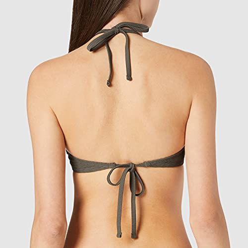 Armani Exchange Marrone Chiaro Halter Top Disfraces de tamaño Adulto, M para Mujer