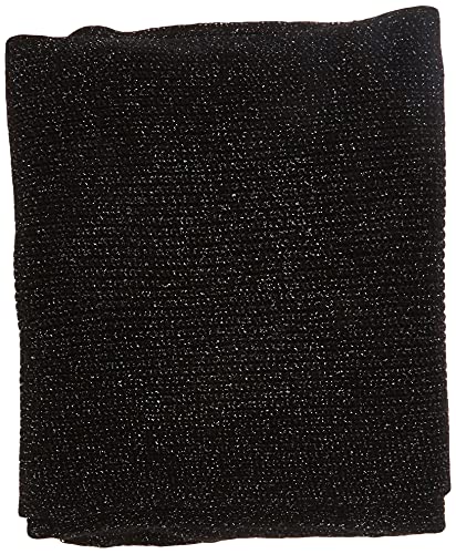 Armani Exchange Metallic Fibre Bufanda, Negro, Talla única para Mujer