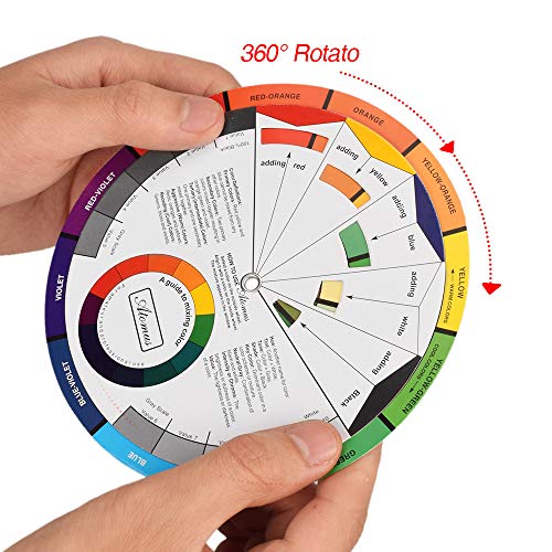 ATOMUS Guía de colores kit de la rueda de color Tattoo Pigment Chart Suministros para pintura permanente de cejas Lip Body Tattoo