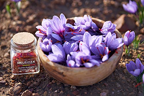 Azafrán Auténtico Español en Hebras Natural Envase Cristal Regalo de Cocina de Especias y Condimentos Gourmet (5 gr)