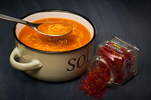 Azafrán Auténtico Español en Hebras Natural Envase Cristal Regalo de Cocina de Especias y Condimentos Gourmet (5 gr)