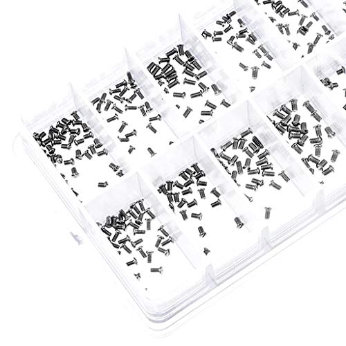 B Baosity Venta Al por Mayor A Granel Micro Gafas De Sol Relojes Gafas Tornillos 12 Tamaño Kit De Reparación Mixta