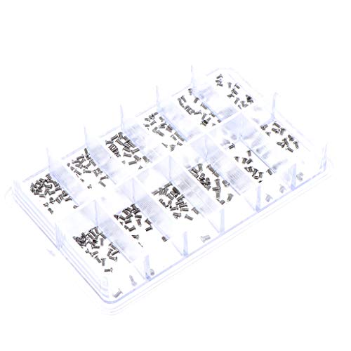 B Baosity Venta Al por Mayor A Granel Micro Gafas De Sol Relojes Gafas Tornillos 12 Tamaño Kit De Reparación Mixta