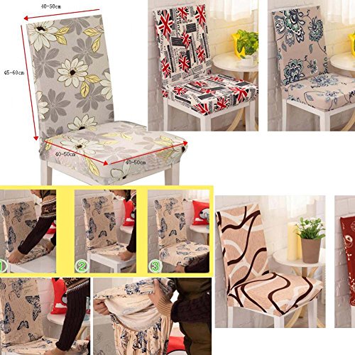 Black Temptation Estiramiento de la Tela de Comedor Slipcovers Silla Hyacinthus Orientalis