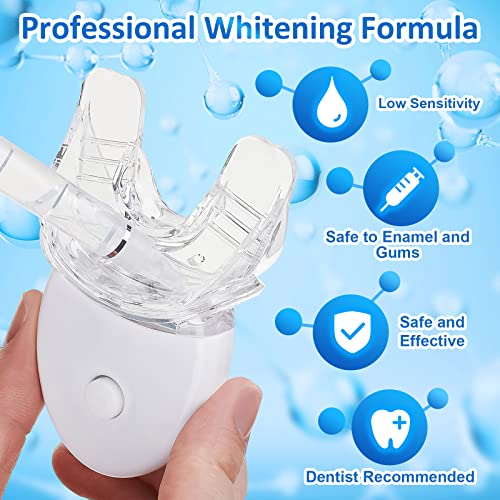 Blanqueador Dental Profesional 10 Pcs-Gel Blanqueador de Dientes, 9 Tipos de Gel Blanqueador, Gel Calmante-Blanquear los Dientes de Forma Rápida y Eficaz, Cuidado Dental en el Hogar