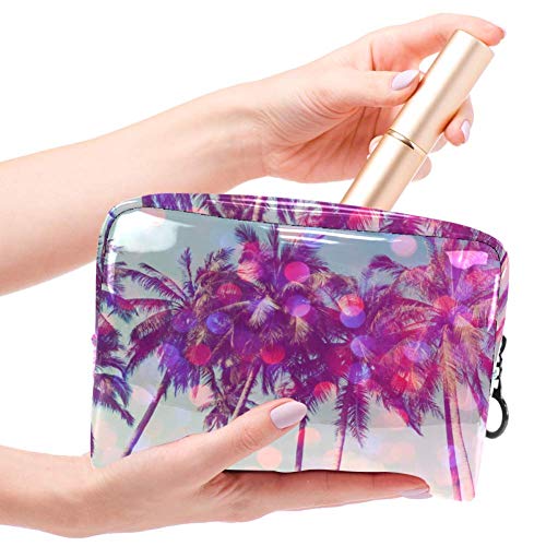 Bolsa de maquillaje portátil con cremallera bolsa de aseo de viaje para las mujeres práctico almacenamiento cosmético bolsa fiesta glamour
