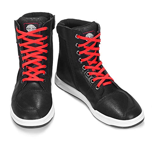 Botas de Moto Hombre, Zapatillas de Moto Casuales Antideslizantes, botas moto zona tobillo reforzado Zapatillas de Motocross