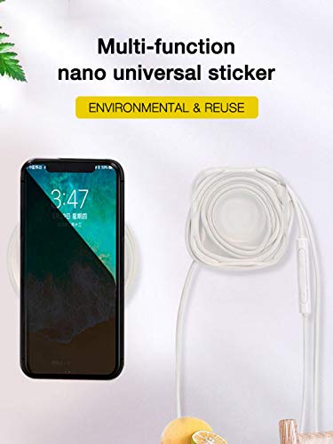 Bouilloire Organizador de Cables de Escritorio | Soporte para teléfono de Pasta mágica | Organizador de Cables USB para teléfono, Soporte de teléfono de Montaje mágico con Envoltura de Cable