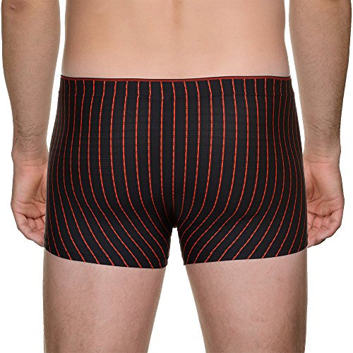 Bruno Banani Short Online Ropa Interior de Hombres, Negro (Black/Red Stripes 1007), S