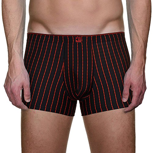 Bruno Banani Short Online Ropa Interior de Hombres, Negro (Black/Red Stripes 1007), S