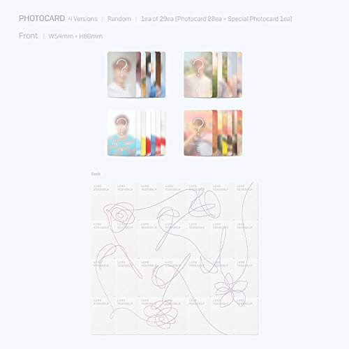 BTS 5th Mini Album - LOVE YOURSELF 轉 HER [ V ver. ] CD + Photobook + Mini Book + Photocard + Sticker Pack + Folded Poster + FREE GIFT / K-POP Sealed