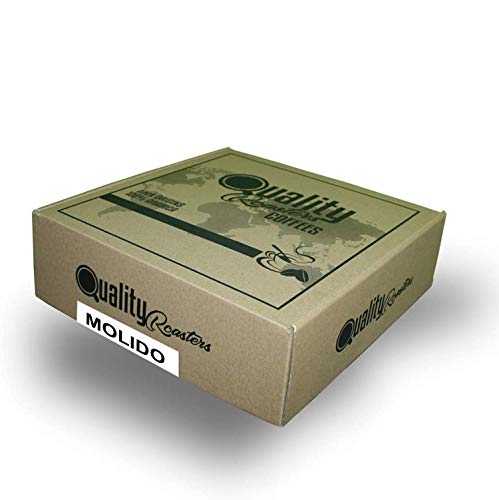 Café Molido. Quality Roasters Coffees. 100% Arabica. Pack regalo y degustación. Molido fino. 4 orígenes: Colombia, Uganda, Brasil, Honduras. 4x250g. Tostado artesanal.