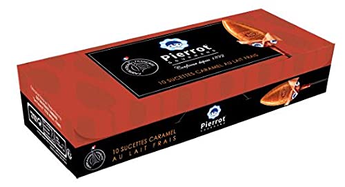 Caja de 10 Piruletas "Pierrot Gourmand" con delicioso caramelo francés - idea de regalo original para toda la familia - Día de la Madre