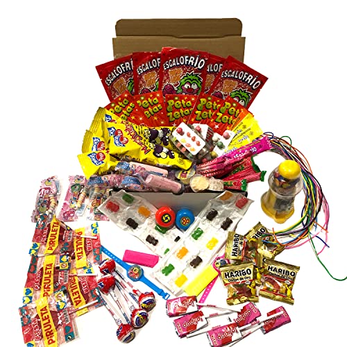 CAJA DE CHUCHES VINTAGE + MARCAS ORIGINALES | PALOTES | FIESTA | (CAJA VINTAGE 120 PZ, GRANDE)