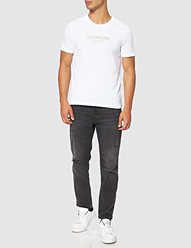 Calvin Klein Jeans Camiseta Easy Institutional, Bright White, M para Mujer