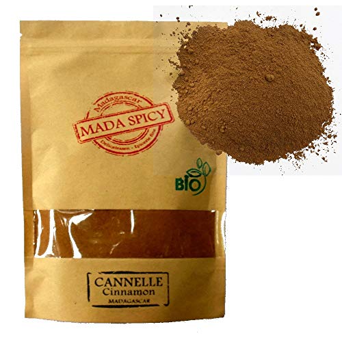 Canela “ceylan” organica en polvo de Madagascar 1000g ”Alta Calidad”. Bolsita eco cierre zip.