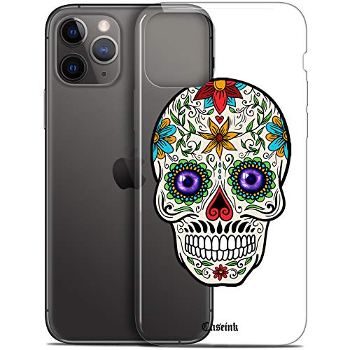 Carcasa para Apple iPhone 11 Pro MAX, Ultrafina, diseño de Calavera Maria's Flower