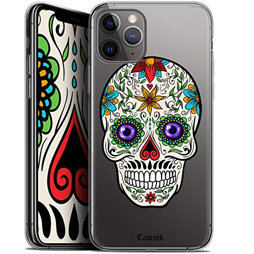 Carcasa para Apple iPhone 11 Pro MAX, Ultrafina, diseño de Calavera Maria's Flower