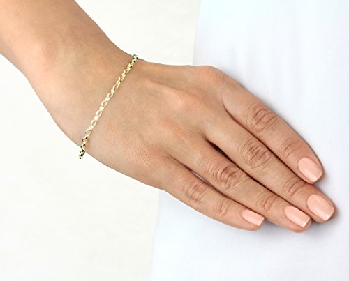 Carissima Gold Pulsera de mujer, con oro amarillo de 9K, 18 cm