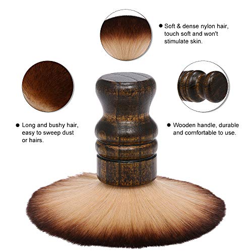 Cepillo de Cuello Anself Pro Cepillo Plumero Cuello de Corte de Cabello y Barbero para Peluquería de Salón (type 2)