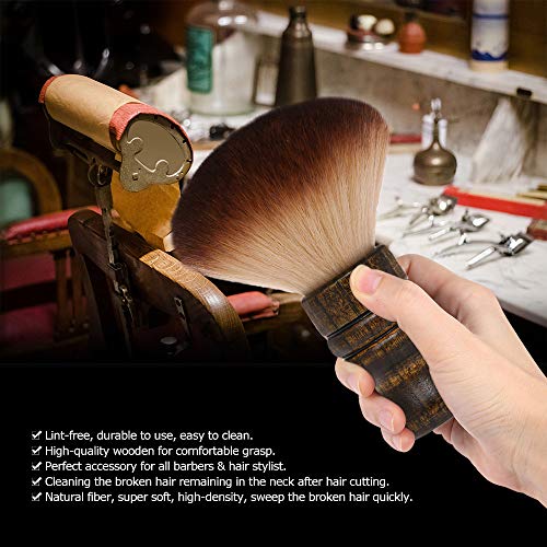 Cepillo de Cuello Anself Pro Cepillo Plumero Cuello de Corte de Cabello y Barbero para Peluquería de Salón (type 2)