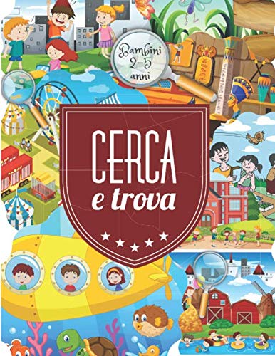 Cerca e Trova: Libri giganti interattivi per bambini 2-5 anni.