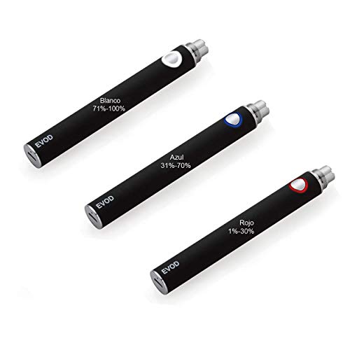 Cigarrillo electrónico Kit E Cigarette Cachimba/Kit doble: 2x batería EVOD 1100mAh + 2x atomizador Mini Protank + 5x bobinas adicionales + 8x10ML e-líquido sin nicotina (2 piezas negro + blanco)