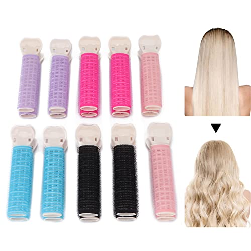 Clip Instantáneo Para Dar Volumen Al Cabello Para Mujeres, 10 Piezas Rizador De Cabello Raíz Del Cabello Natural Fluffy Hair Curlers Rollers Clips, Lavable Reutilizable, Crea Flequillo Con Facilidad,