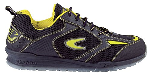 Cofra "Carnera" – Zapatos de seguridad. 43, Negro/ Amarillo