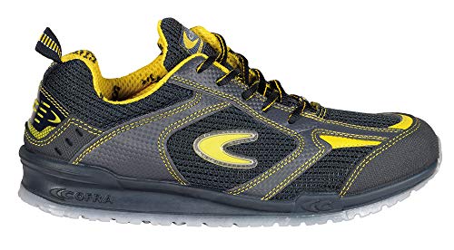 Cofra "Carnera" – Zapatos de seguridad. 43, Negro/ Amarillo