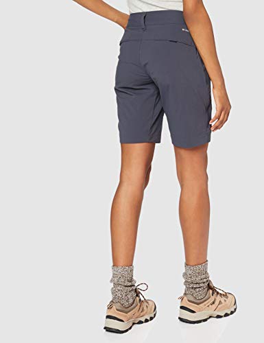 Columbia Mujer Shorts largos, SATURDAY TRAIL LONG SHORT, Nailon, Gris oscuro (India Ink), Talla: 6, AK4028