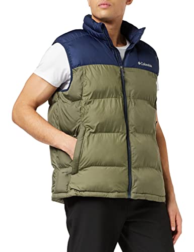 Columbia Pike Lake Chaleco Aislante, Hombre, Stone Green, Collegiate Navy, XXL
