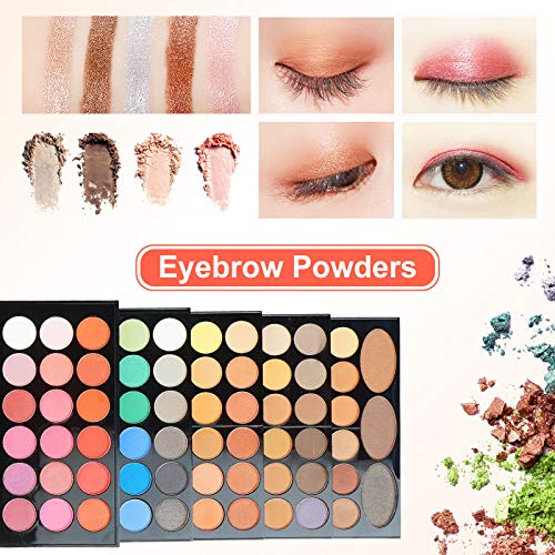 Completo Paleta de Maquillaje 142 Colores Juego de Maquillaje - Sombras de Ojos Set Caja de Maquillaje de Regalo con Corrector Rubor Sombra de Ojos Cosmético Estuche Maquillaje Set para mujeres