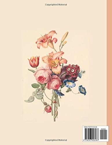 Composition Notebook College Ruled Vintage Floral Bouquet Series: Cute Vintage Vintage Floral Design For Girls - Workbook for Girls Boys Kids Teens ... - 8.5 x 11 inches, Soft Cover, 200 pages