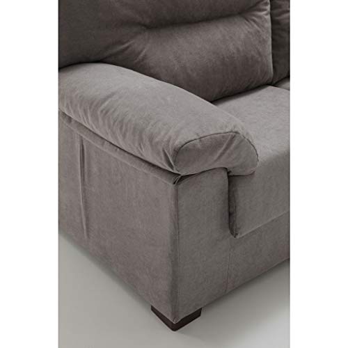 Conjunto de Sofás Odin 3 MAS 2 PLAZAS Tanuk Gris Perla Sistema de Limpieza ACUALINE Desenfundable Fabricado en España (Envío y Subida a Domicilio Incluidos)