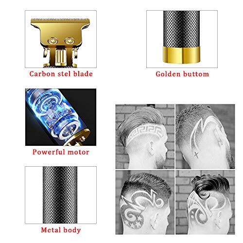 Cortapelos Hombre Cortapelos Eléctricos Kit de Recortador Recargable de Corte Cerrado Afeitadora de Cabello para Hombres Y Niños Maquina de Cortar el Pelo Cortadora Electric Recortador de Barba