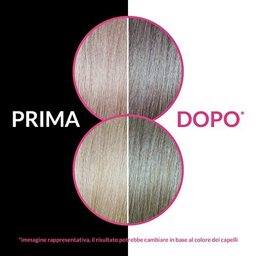 Crazy Fashion - Crema Colorante Semipermanente para el Cabello - Sin Amoníaco, Resorcinol ni PPD - Tintes Temporales para el Cabello - Colorante Plata - Tubo de 100 ml