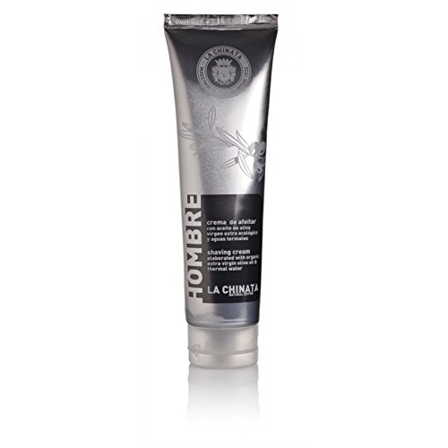 Crema de afeitar elaborado con aceite de oliva virgen extra ecológico y aguas termales 150 ml marca La Chinata
