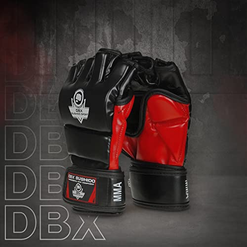 DBX Bushido MMA Guantes de boxeo para hombre, guantes de boxeo, artes marciales mixtas, protección de muñeca