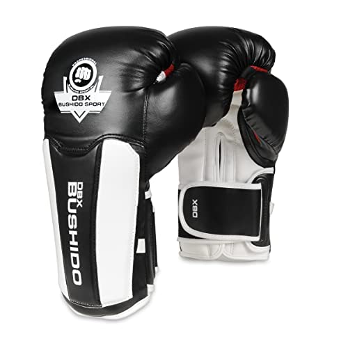 DBX BUSHIDO SPORT ActiveClima - Guantes de boxeo para hombre (14 oz), color blanco y negro